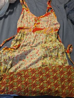 Vintage Matilda Jane Serendipity Bohemian Floral Patchwork Sundress